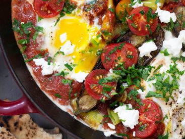 Easy Tomato and Eggplant Shakshuka Recipe