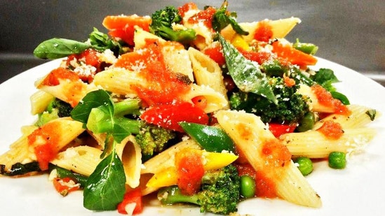 Recipe: Give your penne pasta a healthy twist with spring vegetables
