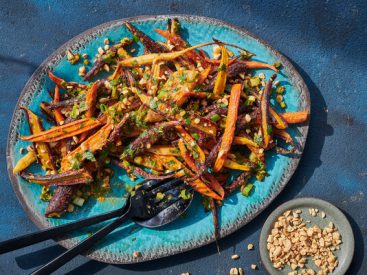 Roasted Carrots With Yaji Spice Relish