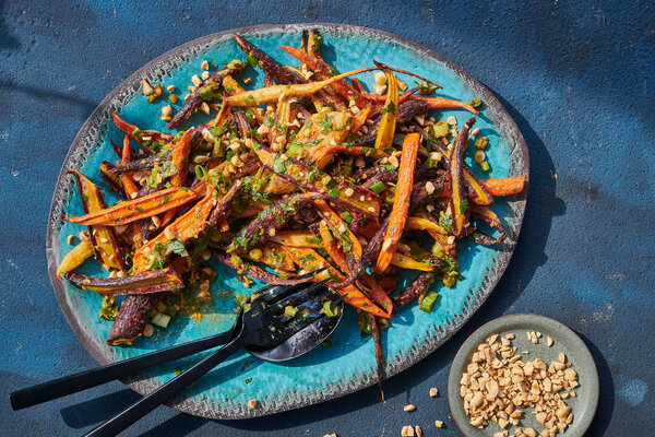 Roasted Carrots With Yaji Spice Relish