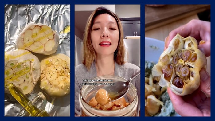 Monster garlic recipes have captivated Tiktok cooks – video