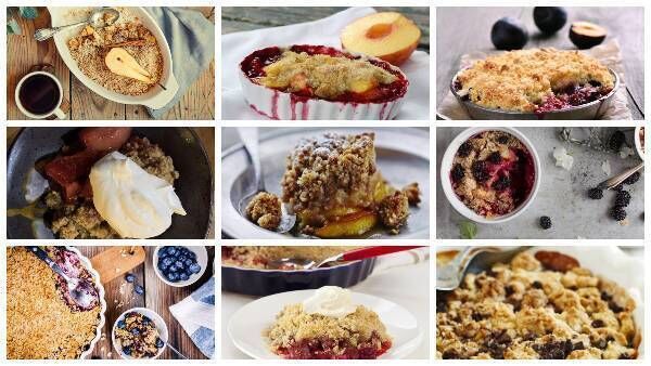 Nine comforting crumble recipes perfect for a rainy day