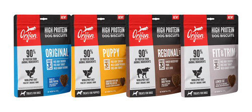 ORIJEN® Pet Food Launches New High Protein Biscuits with Energizing Protein in Every Bite