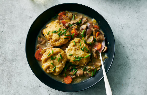 Mushrooms and Dumplings