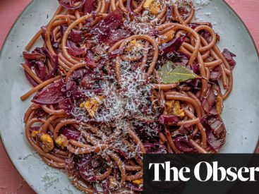 Joe Trivelli’s recipes for pici in red wine, caserecce with langoustines, squash soup and zuppa di crauti