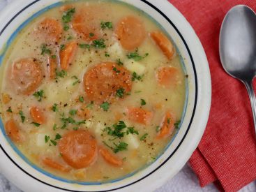 Soup Recipes: Meatball lasagna; potato, leek and carrot; creamy sausage and butternut squash