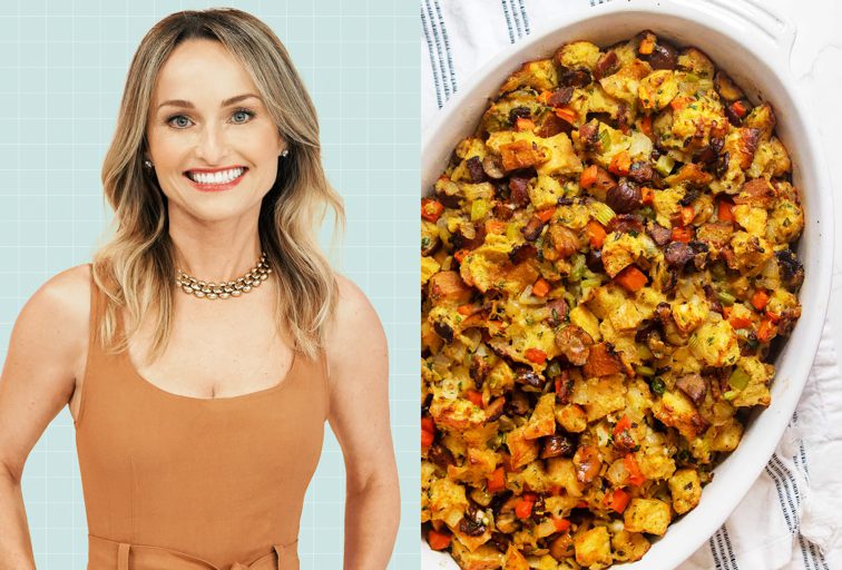 Giada's Family Stuffing Recipe Only Takes 20 Minutes to Prep—and Fans Say "It's the Best You Will Ever Have"