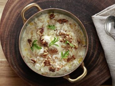 James St Recipes: Keep calm amid the storms with heart-warming beef and mushroom casserole and cauliflower and walnut risotto