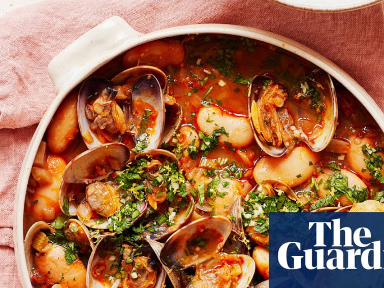 Thomasina Miers’ recipe for smoky clams and butter beans