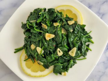 Fight the late winter blues with this healthy, delicious spinach recipe