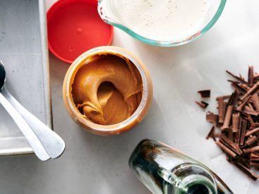 This four-ingredient no-churn recipe makes it easy to enjoy vegan peanut butter-maple ice cream