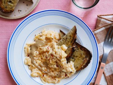 Tamal Ray’s recipes for sesame and za’atar eggs and butter bean crudaiola