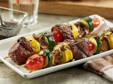 Grilled Steak & Vegetable Kebabs Recipe Is Healthy Summer Eating