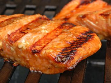 Mom's Famous 3-Ingredient Teriyaki Honey Grilled Salmon Recipe Is Massaged for Extra Flavor
