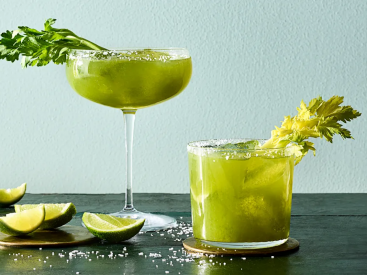 Learn how to make a spicy celery margarita with this recipe from Lukas Volger