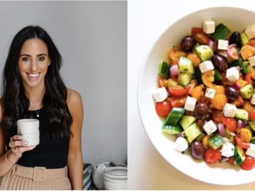 A dietitian shared her recipe for a perfect chopped salad loaded with protein and healthy fats