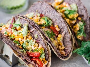 From Double Decker Black Bean and Corn Salad Tacos to Marinated Kale Salad: Our Top Eight Vegan Recipes of the Day!