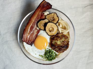 Recipe for English Breakfast with ‘Udon’ by TheSocialFood