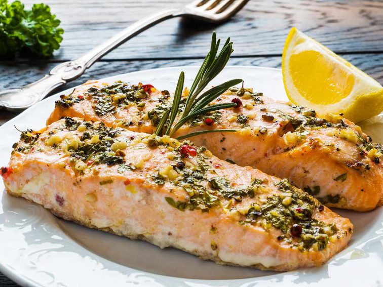 Garlic Herb Butter Baked Salmon Recipe Has Some Surprising Flavors