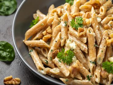 Heavenly 4-Ingredient Penne Pasta Recipe With Creamy Walnut Sauce