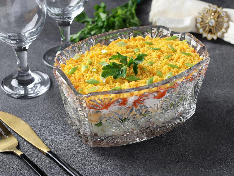 Layered Tuna Salad Recipe: A Festive Classic European Mimosa Salad Recipe