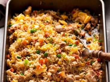 Magic Baked Chicken Fried Rice Recipe: Put It All in a Pan – Even the Uncooked Rice – and Bake