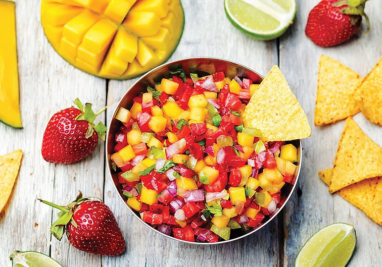 Fruit salsas, four easy recipes impossible to mess up
