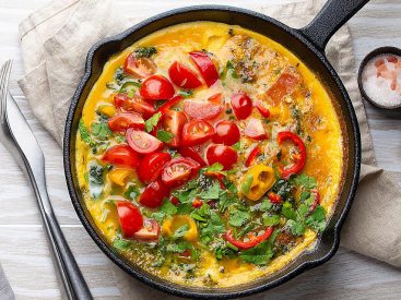 Farmhouse Vegetable Frittata Recipe: A Colorful Mother's Day Lunch or Brunch Recipe