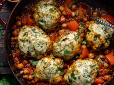 Top Daily Recipes: From Harissa Chickpea and Dumpling Stew to Glazed Donut Holes!
