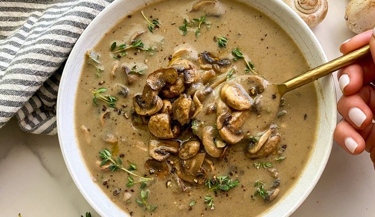 Umami-Rich Cream Of Mushroom Soup Recipe