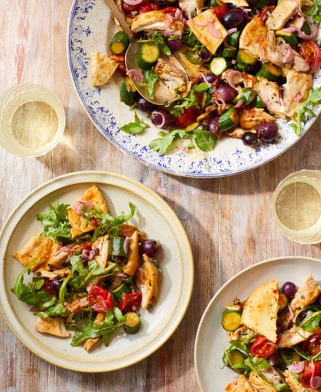 Honey & Co’s recipes for spicy, lamb-stuffed figs and chicken and grape fattoush