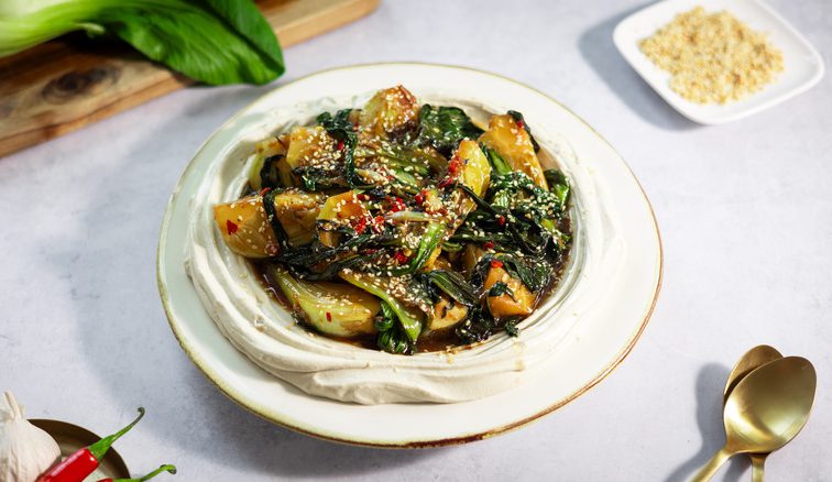 Stir-Fried Bok Choy With Tofu Cream Recipe