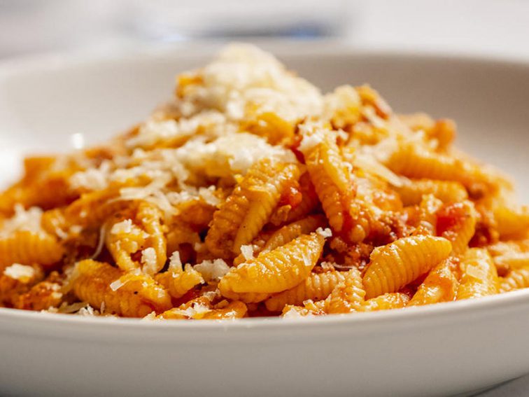 Sardinian Gnocchetti with Campidanese Sauce recipe, from L.A.'s Carasau Ristorante