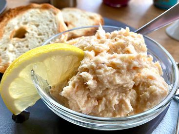 5-Ingredient Honey Dijon Salmon Spread Recipe With Lemon Mascarpone Cheese