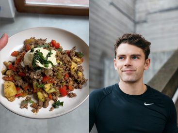 A personal trainer shared his 3 favorite high-protein recipes for fat loss, including pizza and cheesecake
