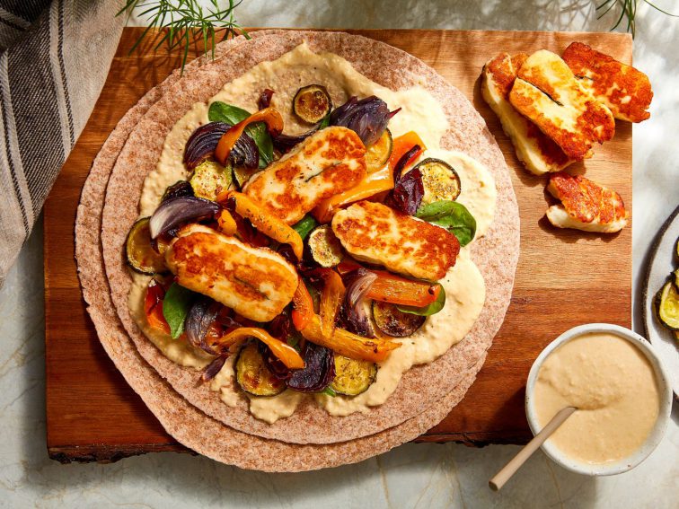 Refuel After A Workout With This Easy High-Protein Halloumi Wrap Recipe