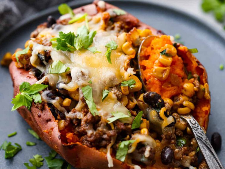 Mexican Stuffed Sweet Potatoes