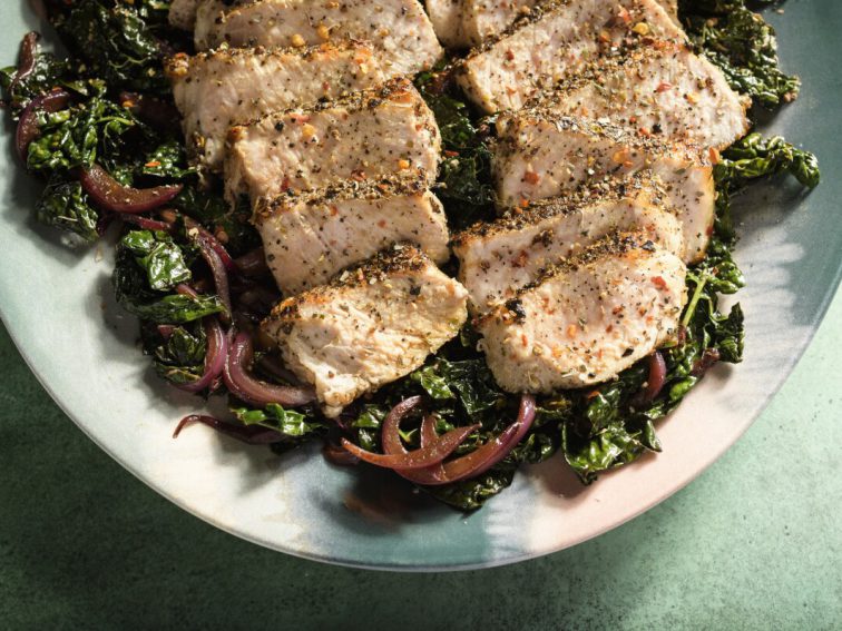 Stop marinating meat. Instead, season then sauce one-pan Florentine pork