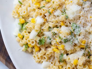 3 no-bake summer recipes for a perfect seasonal spread: Corn pasta salad, watermelon gazpacho and no-bake berry tiramisu