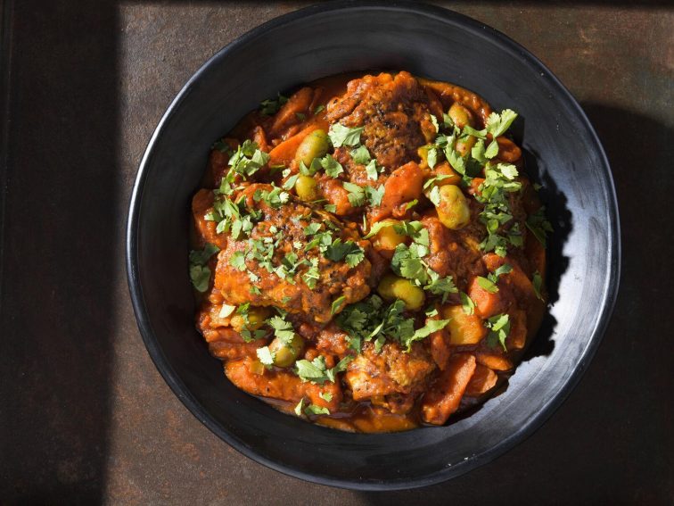 Tomato-forward chicken fricase and more warm, hearty comfort foods to try this week